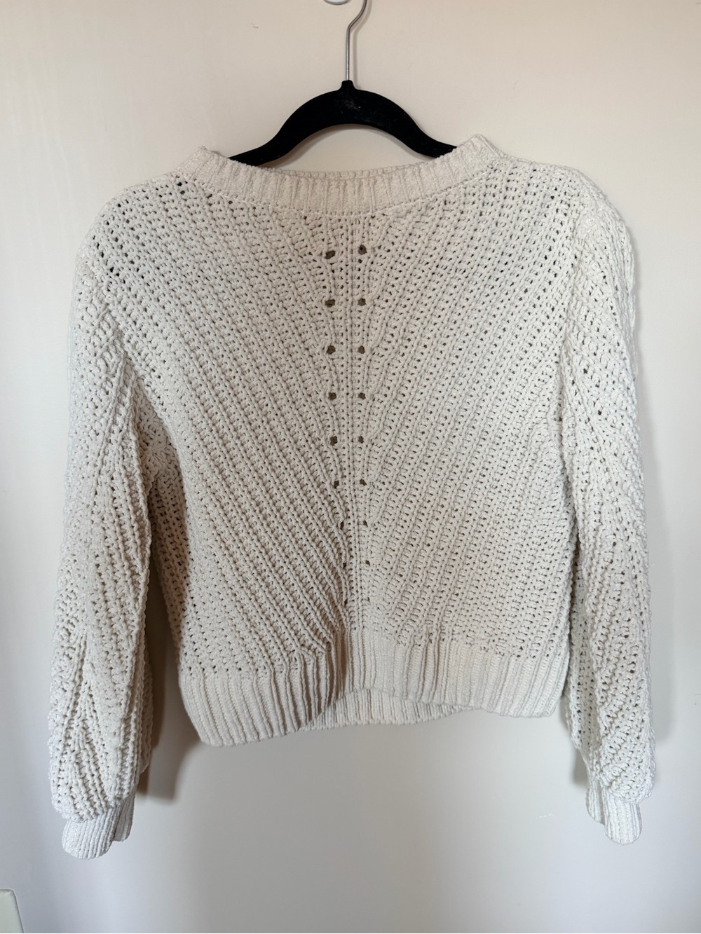 H&M chunky knit cream sweater XS